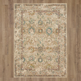 Karastan Estate Allerton Beige Area Rug on Wood