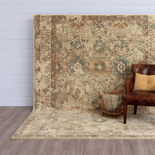 Karastan Estate Allerton Beige Area Rug Lifestyle Image Feature