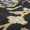 Karastan Zephyr Amphora Black Area Rug Close Up 
