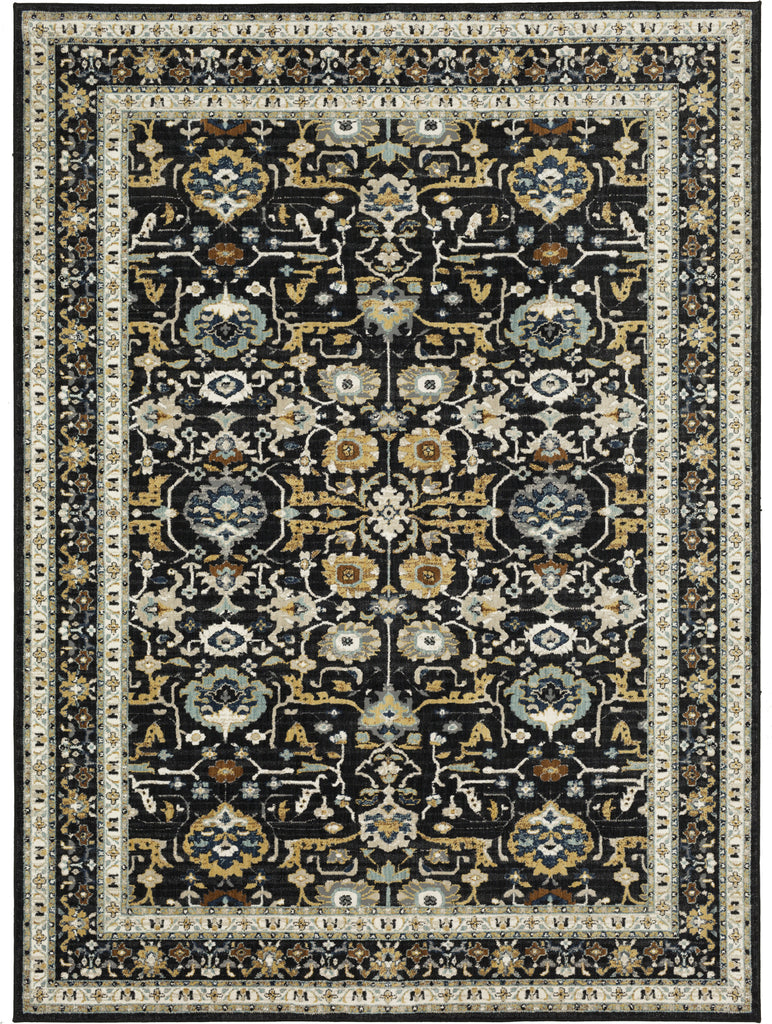 Karastan Zephyr Amphora Black Area Rug Main Image 
