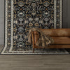 Karastan Zephyr Amphora Black Area Rug Room Scene Featured 