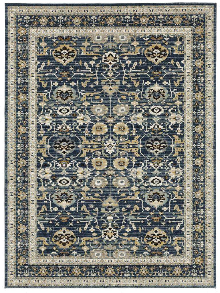 Karastan Zephyr Amphora Majolica Blue Area Rug