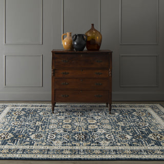 Karastan Zephyr Amphora Majolica Blue Area Rug