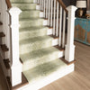 Karastan Kalahari Antelope Skin Cream Area Rug Runner on Stairs 