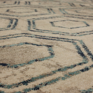 Karastan Meraki Artemis Oyster Area Rug Close Up 