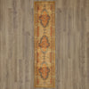 Karastan Antiquity Bandar Gold Area Rug Runner on Wood 