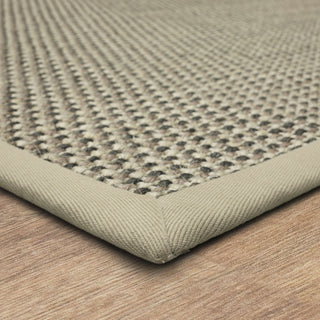 Karastan Modern Classics Basketweave Sisal Grey Tri Color Area Rug 