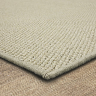 Karastan Modern Classics Basketweave Sisal Moonstruck Area Rug Corner 