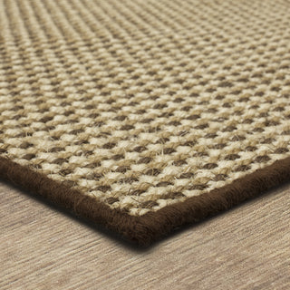 Karastan Modern Classics Basketweave Sisal Neutral Tri Color Area Rug
