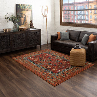 Karastan Spice Market Bazaar Area Rug by Patina Vie Room Scene Featured 