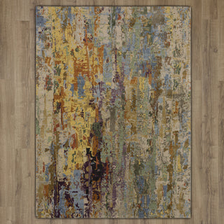 Karastan Bespoke Soigne Area Rug on Wood 