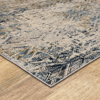 Karastan Tryst Botan Blue Area Rug Corner 