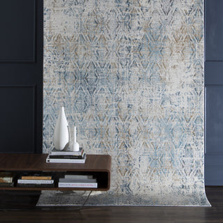 Karastan Tryst Botan Blue Area Rug Room Scene Featured 