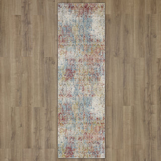 Karastan Tryst Botan Multi Area Rug Runner On Wood