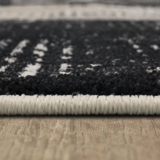 Karastan Epiphany Brush Strokes Soot Area Rug Binding 