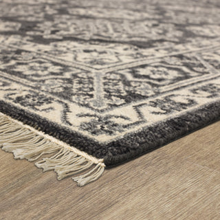 Karastan Paradigm Camille Black Area Rug Corner 