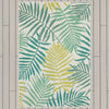 Karastan Drew and Jonathan Outdoor Campo Wintergreen Area Rug on Wood