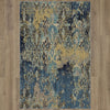 Karastan Intrigue Captivate Indigo Area Rug On Wood 