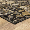 Karastan Relic Caral Black Area Rug Corner 