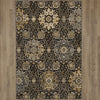 Karastan Relic Caral Black Area Rug on Wood 