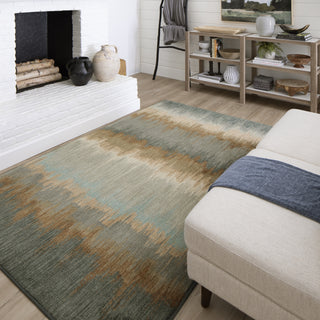 Karastan Euphoria Cashel Abyss Blue Area Rug Room Scene 3 