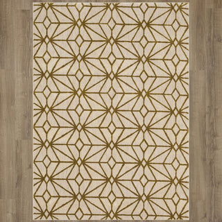 Karastan Artisan Celeste Brushed Gold Area Rug by Scott Living on Wood  