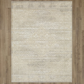 Karastan Zephyr Cella Alabaster Area Rug on Wood 