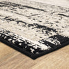 Karastan Zephyr Cella Black Area Rug Corner 