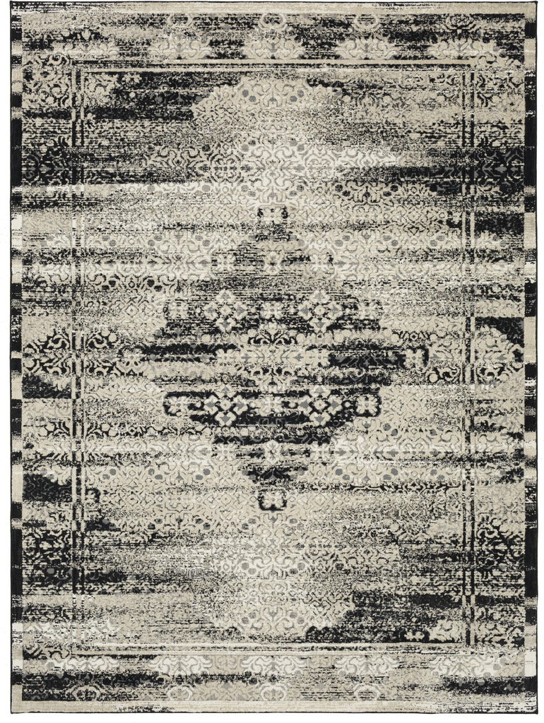 Karastan Zephyr Cella Black Area Rug Main Image 