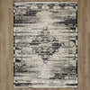Karastan Zephyr Cella Black Area Rug on Wood