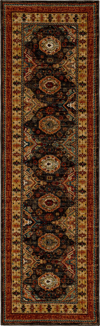 Karastan Spice Market Charlemont Charcoal Area Rug Runner