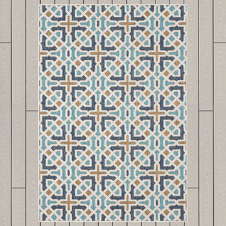 Karastan Drew and Jonathan Outdoor Chilcott Meadowbrook Area Rug on Wood