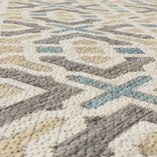 Karastan Drew and Jonathan Outdoor Chilcott Platinum Area Rug Close Up