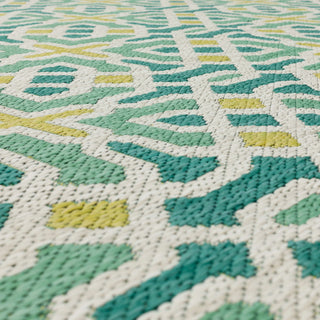 Karastan Drew and Jonathan Outdoor Chilcott Wintergreen Area Rug Close Up