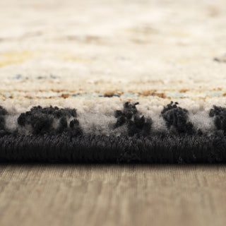 Karastan Zephyr Chronos Black Area Rug Binding 