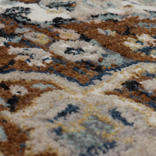 Karastan Zephyr Chronos Rust Area Rug Close Up 