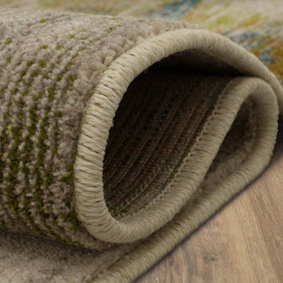 Karastan Meraki Cirillo Oyster Area Rug Curled