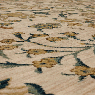 Karastan Spice Market Clarevale Vanilla Area Rug Close Up 