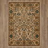 Karastan Spice Market Clarevale Vanilla Area Rug on Wood 