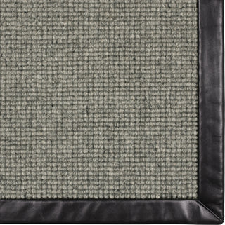 Karastan Modern Classics Collanmore Moonstone Area Rug Leather Chatham Black Corner