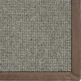 Karastan Modern Classics Collanmore Moonstone Area Rug Leather Distressed Chocolate Corner