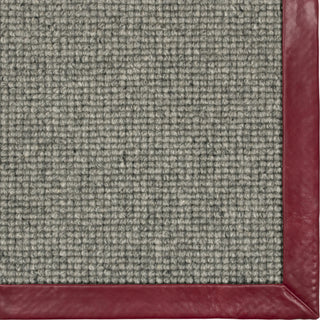 Karastan Modern Classics Collanmore Moonstone Area Rug Leather Lipstick Red Corner