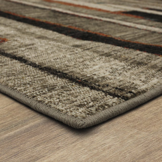 Karastan Elements Compose Charcoal Area Rug Corner 