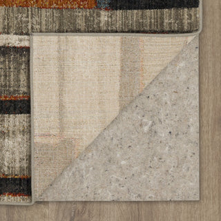 Karastan Elements Compose Charcoal Area Rug Back Image