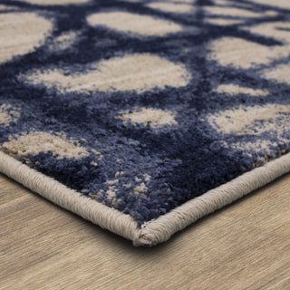 Karastan Enigma Contact Indigo Area Rug Corner 