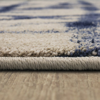 Karastan Enigma Contact Indigo Area Rug Pile 