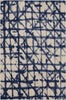 Karastan Enigma Contact Indigo Area Rug 5'3''x7'10'' Size 