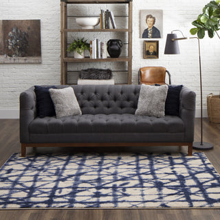 Karastan Enigma Contact Indigo Area Rug Room Scene Featured 