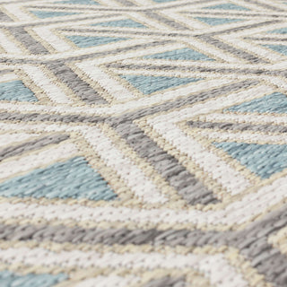 Karastan Drew and Jonathan Outdoor Cranleigh Tourmaline Area Rug Close Up