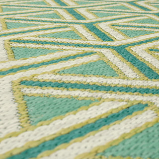 Karastan Drew and Jonathan Outdoor Cranleigh Wintergreen Area Rug Close Up